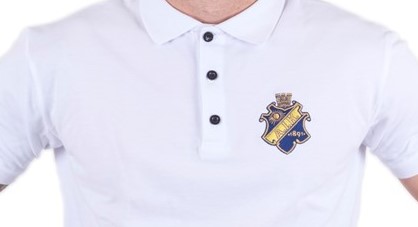 Detta är en brodyr på en pikétröja